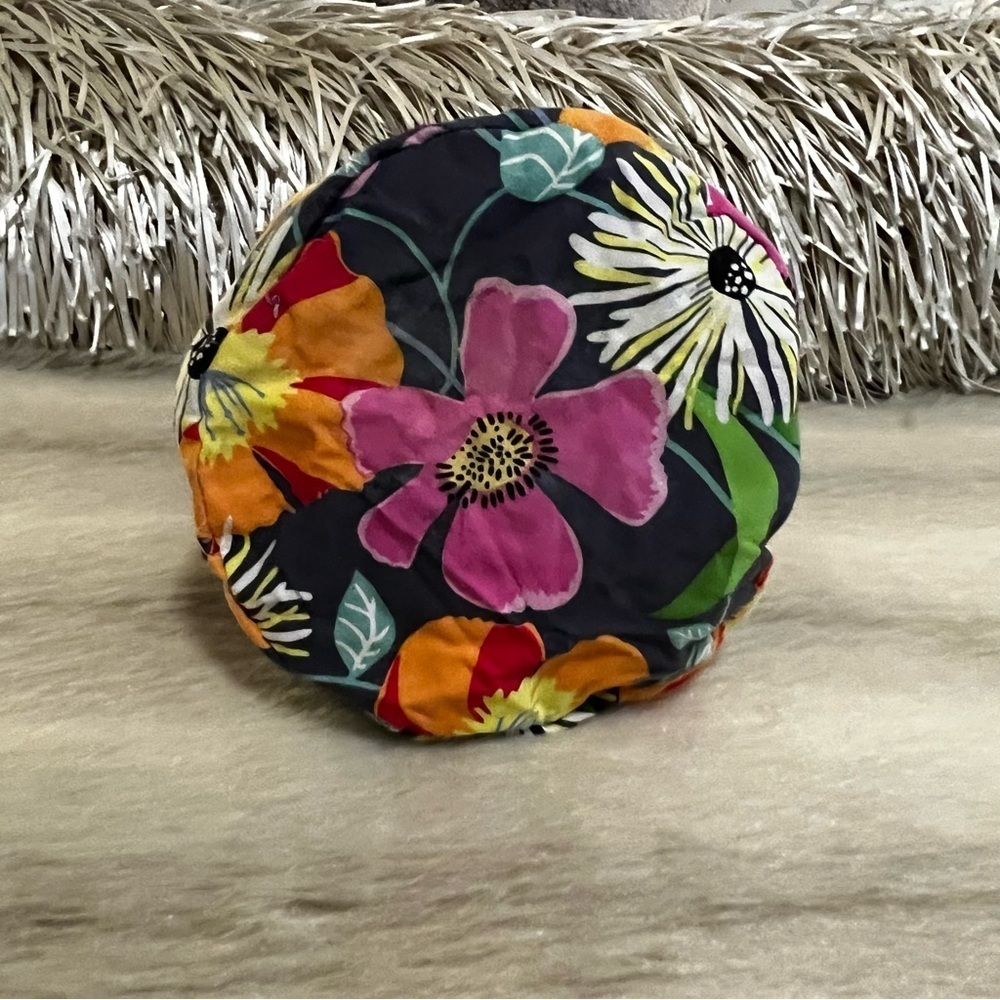 VERA BRADLEY Ba Va Bloom Y2K Ditty Bag Drawstring Plastic Lined Travel Floral - Picture 7 of 12